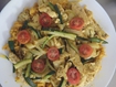 Hähnchen auf Gemüsereis